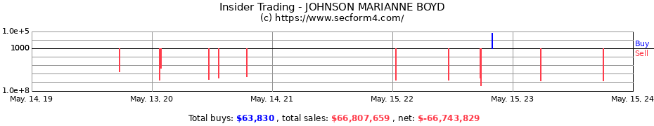 Insider Trading Transactions for JOHNSON MARIANNE BOYD