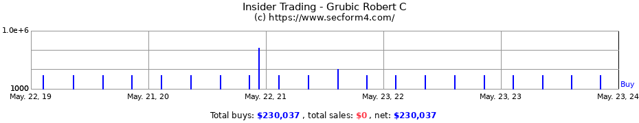 Insider Trading Transactions for Grubic Robert C