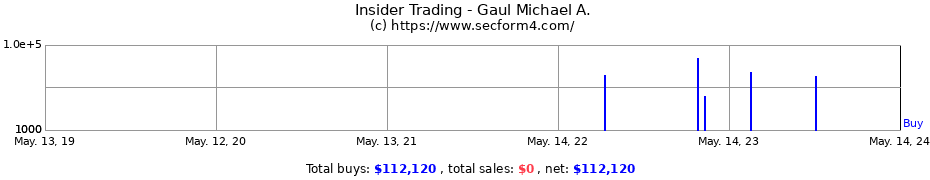 Insider Trading Transactions for Gaul Michael A.