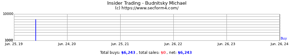 Insider Trading Transactions for Budnitsky Michael