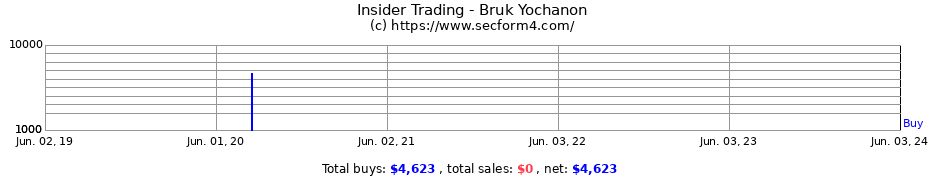Insider Trading Transactions for Bruk Yochanon