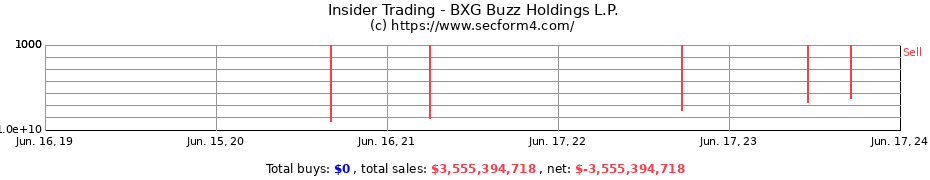 Insider Trading Transactions for BXG Buzz Holdings L.P.
