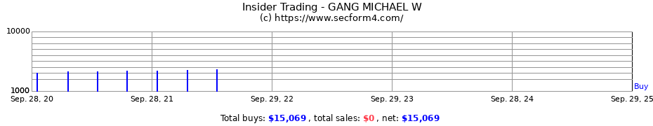 Insider Trading Transactions for GANG MICHAEL W