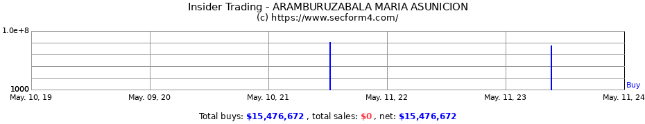 Insider Trading Transactions for ARAMBURUZABALA MARIA ASUNICION