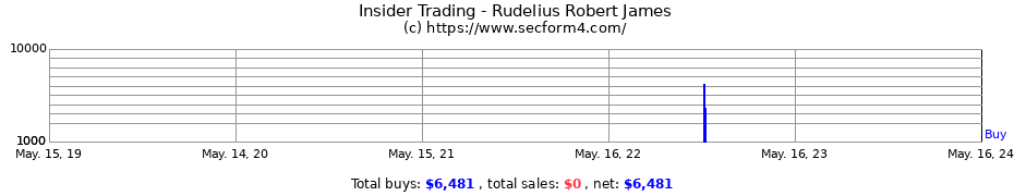 Insider Trading Transactions for Rudelius Robert James
