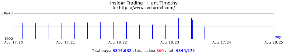 Insider Trading Transactions for Hunt Timothy