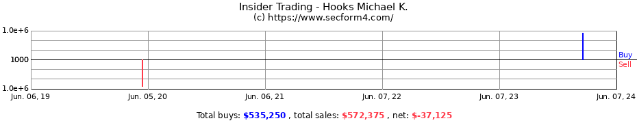 Insider Trading Transactions for Hooks Michael K.
