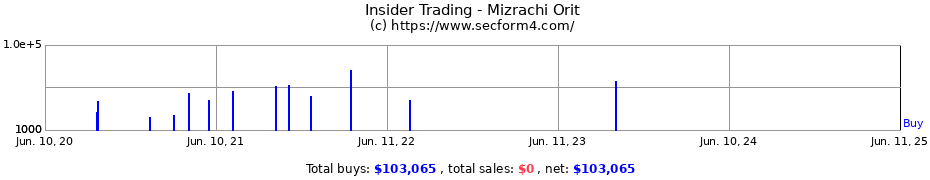 Insider Trading Transactions for Mizrachi Orit