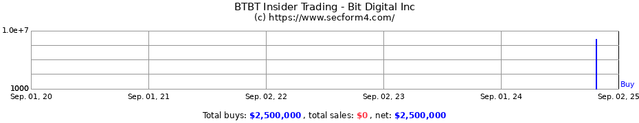 Insider Trading Transactions for Bit Digital Inc