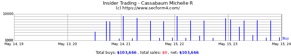 Insider Trading Transactions for Cassabaum Michelle R