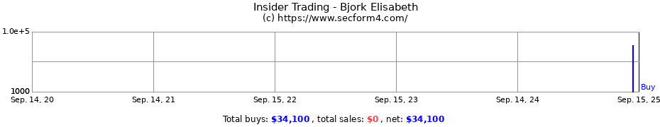 Insider Trading Transactions for Bjork Elisabeth