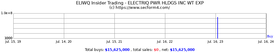 Insider Trading Transactions for Electriq Power Holdings Inc.