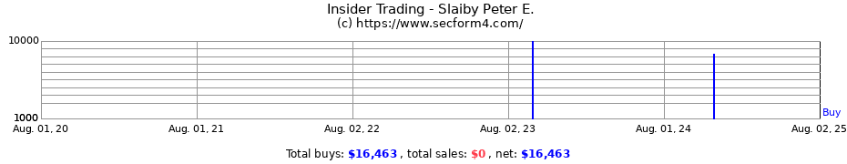 Insider Trading Transactions for Slaiby Peter E.