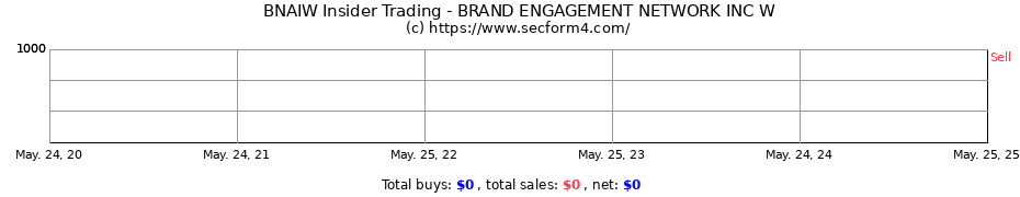 Insider Trading Transactions for BRAND ENGAGEMENT NETWORK INC W