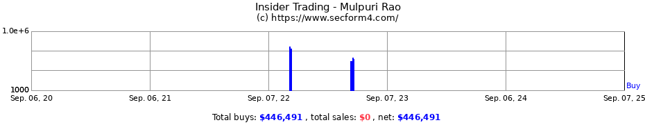 Insider Trading Transactions for Mulpuri Rao