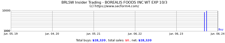 Insider Trading Transactions for Borealis Foods Inc.