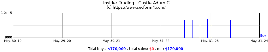 Insider Trading Transactions for Castle Adam C