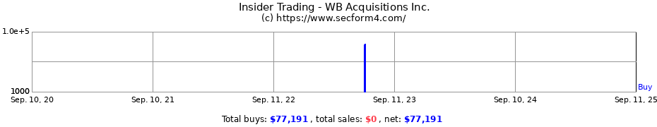 Insider Trading Transactions for WB Acquisitions Inc.