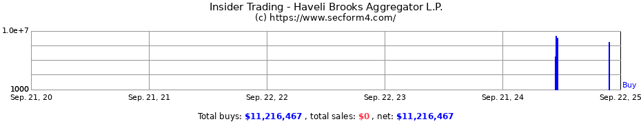 Insider Trading Transactions for Haveli Brooks Aggregator L.P.