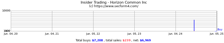 Insider Trading Transactions for Horizon Common Inc