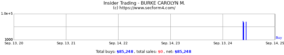 Insider Trading Transactions for BURKE CAROLYN M.