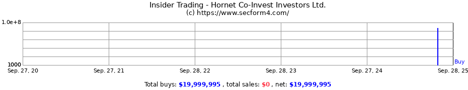 Insider Trading Transactions for Hornet Co-Invest Investors Ltd.